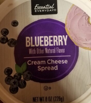 Blueberry Flavor Cream Cheese Spread, Blueberry