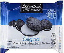 Chocolate Flavored With Vanilla Creme Sandwich Cookies, Chocolate