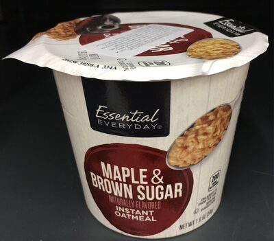 Maple & Brown Sugar Flavored Instant Oatmeal, Maple & Brown Sugar