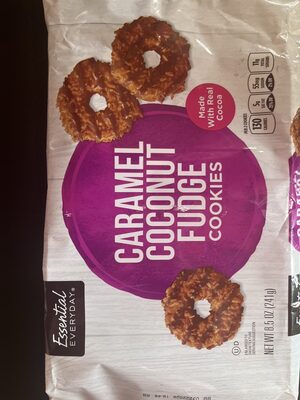 Caramel Coconut Fudge Cookies, Caramel Coconut Fudge