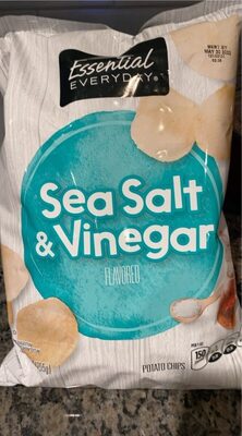 Sea Salt & Vinegar Flavored Potato Chips, Sea Salt & Vinegar