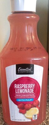 Raspberry Lemonade With Pulp From Concentrate, Raspberry Lemonade