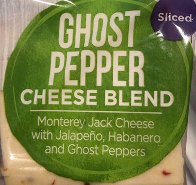 Ghost Pepper Monterey Jack Cheese With Jalapeno, Habanero And Ghost Peppers Sliced Cheese Blend, Ghost Pepper