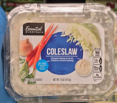 Coleslaw Chopped Cabbage & Carrots Tossed In A Creamy Dressing