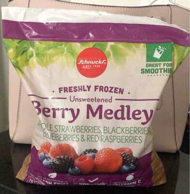Unsweetened Berry Medley Whole Strawberries, Blackberries, Blueberries & Red Raspberries, Unsweetened Berry Medley