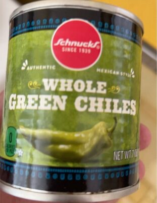 Authentic Mexican Style Whole Green Chiles, Authentic Mexican Style