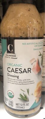 Caesar Deluxe And Creamy, With Hints Of Lemon Juice, Spicy Black Pepper, Garlic And Matured Romano Cheese Organic Dressing, Caesar
