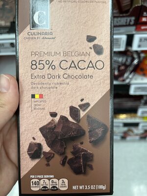 85% Cacao Premium Belgian Extra Dark Chocolate