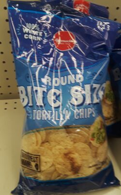 Bite Size Round Tortilla Chips, Bite Size