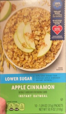 Apple Cinnamon Instant Oatmeal, Apple Cinnamon