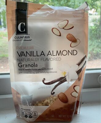 Vanilla Almond Warm Vanilla Flavor Perfectly Mixed With Sweet Honey And Satisfying Almonds Premium Granola, Vanilla Almond