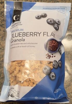 Blueberry Flax Sweet Blueberries And Wholesome Flax Seeds With A Touch Of Honey Premium Granola, Blueberry Flax