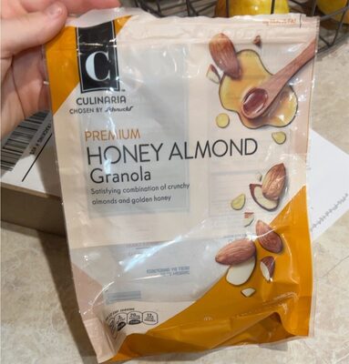Honey Almond Satisfying Combination Of Crunchy Almonds And Golden Honey Premium Granola, Honey Almond