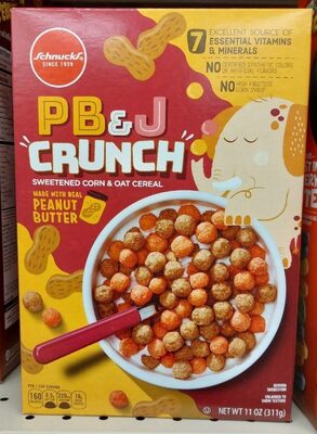Pb&J Crunch Sweetened Corn & Oat Cereal, Pb&J Crunch