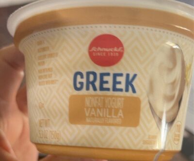 Vanilla Flavored Greek Nonfat Yogurt, Vanilla