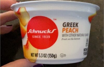 Peach Fruit On The Bottom Greek Nonfat Yogurt, Peach