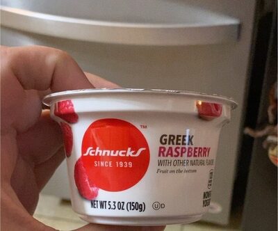Raspberry Fruit On The Bottom Greek Nonfat Yogurt, Raspberry