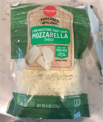 Shredded Low-Moisture Part-Skim Mozzarella Cheese, Mozzarella
