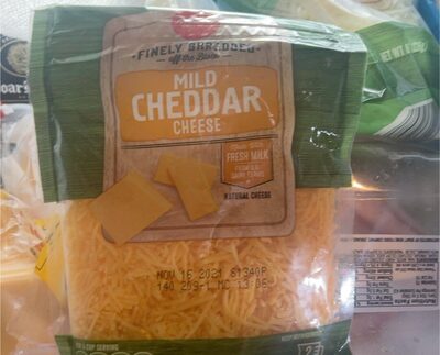 Finely Shredded Mild Cheddar Cheese, Mild Cheddar