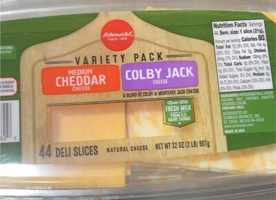 A Blend Of Colby & Monterey Jack Cheese Variety Pack, Medium Cheddar, Colby Jack
