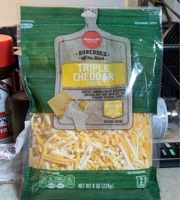 Shredded Triple Cheddar Cheese, Triple Cheddar