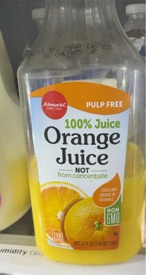 Pulp Free 100% Orange Juice, Orange