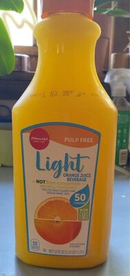 Pulp Free Light Orange Juice Beverage, Orange
