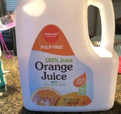 Orange Pulp Free 100% Juice, Orange