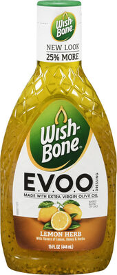 Wish-Bone Extra Virgin Olive Oil Blend Lemon Herb Salad Dressing, 15 fl. oz.