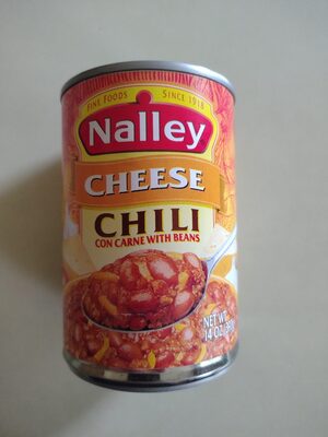 Nalley Chili Con Carne With Beans and Cheese, 27g Protein Per Serving, 14 oz. Can