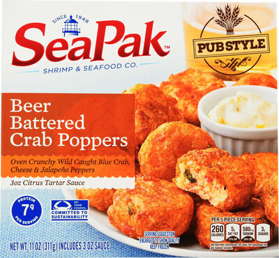 Beer Battered Crab Poppers