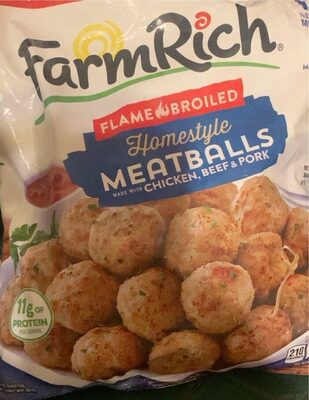 Homestyle Flame Broiled Meatballs, Homestyle