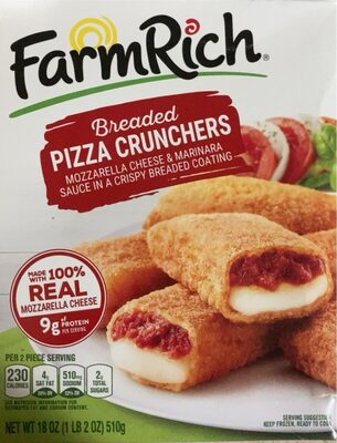 Breaded Pizza Crunchers Mozzarella Cheese & Marinara Sauce In A Crispy Breaded Coating, Breaded Pizza Crunchers