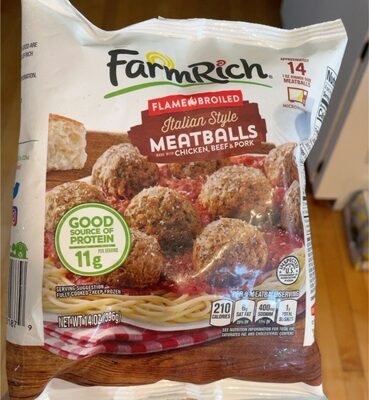 Italian Style Flame Broiled Meatballs, Italian Style