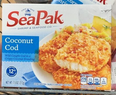 Coconut Wild Caught Cod In A Crispy Coconuy Breading, Coconut