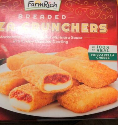 Pizza Crunchers Mozzarella Cheese & Spicy Marinara Sauce In A Crispy Breaded Coating Breaded, Pizza Crunchers