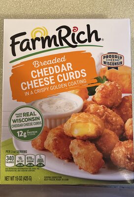 Breaded Cheddar Cheese Curds In A Crispy Golden Coating, Breaded Cheddar