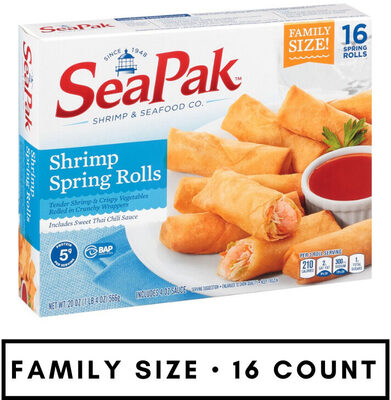 Shrimp Spring Rolls Tender Shrimp & Crispy Vegetables Rolled In Crunchy Wrappers, Shrimp Spring Rolls