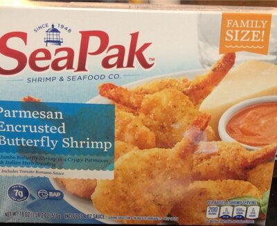 Seapak Parmesan Encrusted Butterfly Shrimp Family Size, 18 Oz