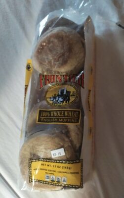 100% Whole Wheat English Muffins, 100% Whole Wheat