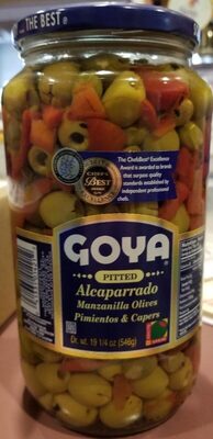 Pitted Manzanilla Olives Pimientos & Capers Alcaparrado