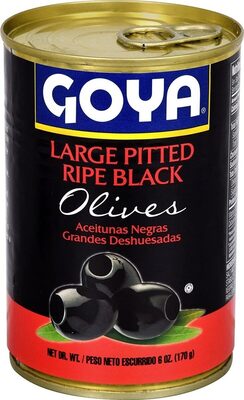 Large Ripe Pitted Black Olives