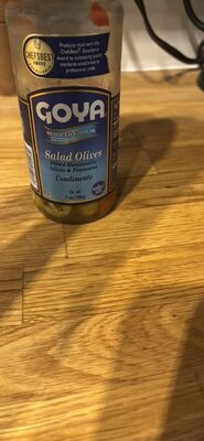 Reduce Sodium Pitted Manzanilla Olives & Pimientos Salad Olives