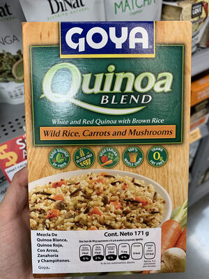 Wild Rice, Carrots And Mushrooms Quinoa Blend White Quinoa With Brown Rice, Wild Rice, Carrots And Mushrooms