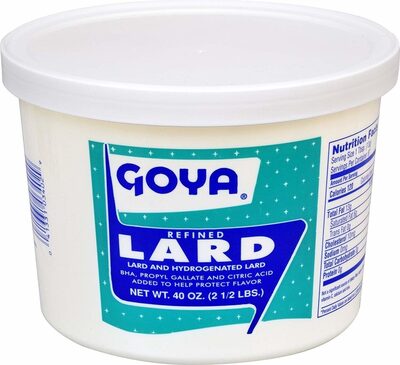 Goya Refined Lard, 40 Oz