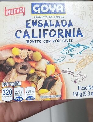Bonito And Vegetables California Salad, Bonito And Vegetables California