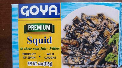Premium In Their Own Ink Squid Fillets