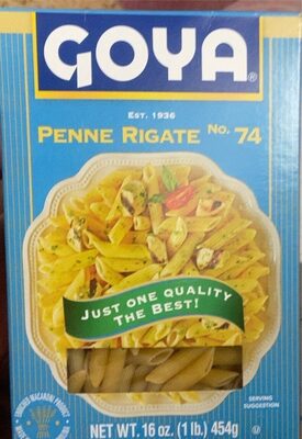 Enriched Macaroni Product, Penne Rigate No. 74