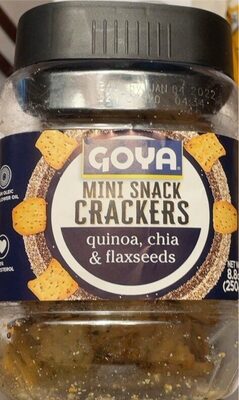 Quinoa, Chia & Flaxseeds Mini Snack Crackers, Quinoa, Chia & Flaxseeds