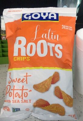 Sweet Potato With Sea Salt Latin Roots Chips, Sweet Potato With Sea Salt